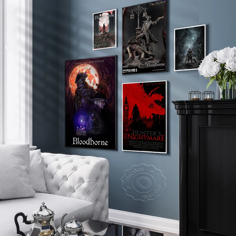 Gaming Room Decor Custom Poster Game Art Poster Home Decor Bloodborne Poster Game Wall Art Game Poster