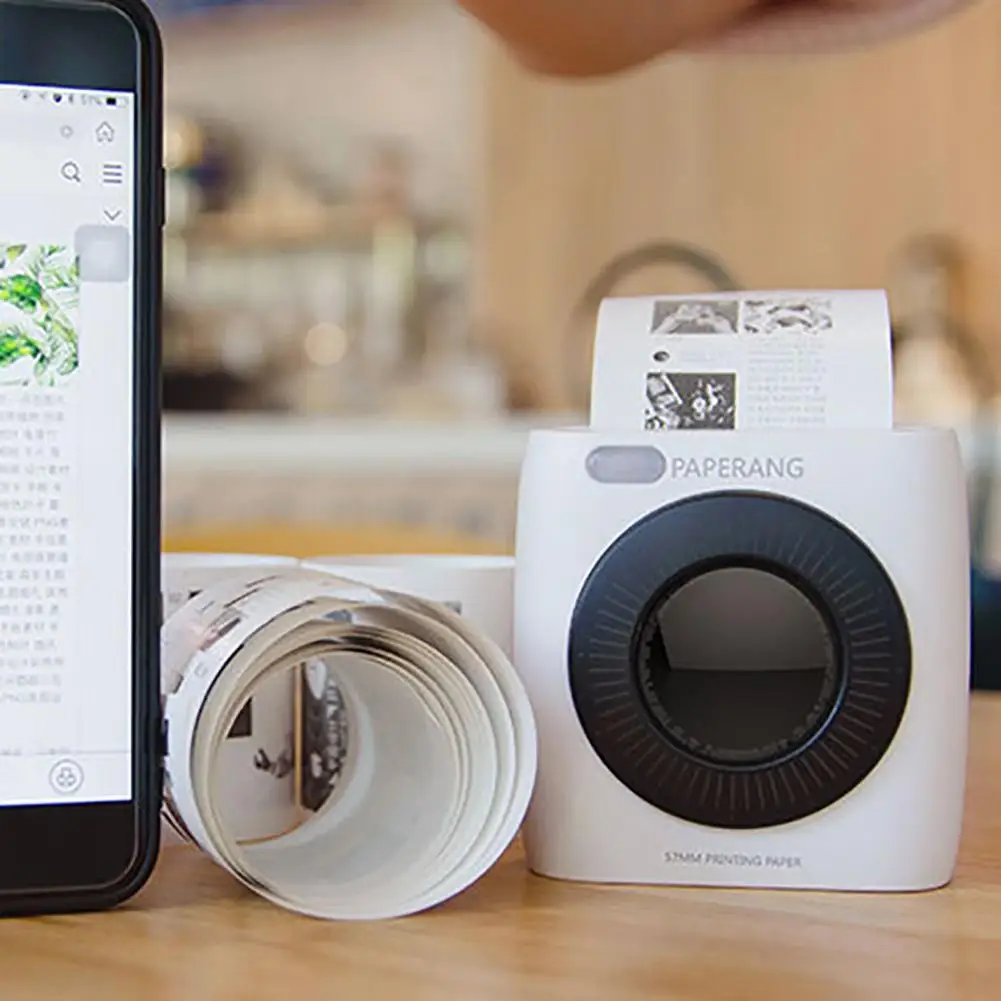 Bluetooth принтер мини термальный фотопринтер для мобильного телефона Карманный принтер для iOS Android Windows 1000 мАч