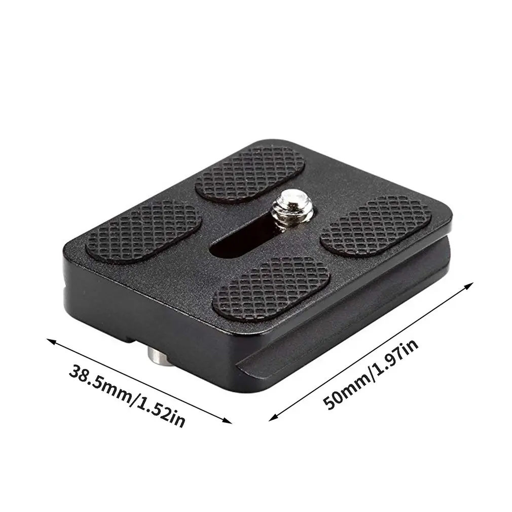 PU-50 Universal Aluminium Alloy Quick Release Plate UNC 1/4" Screw for Benro Arca Swiss Tripod Ball Head