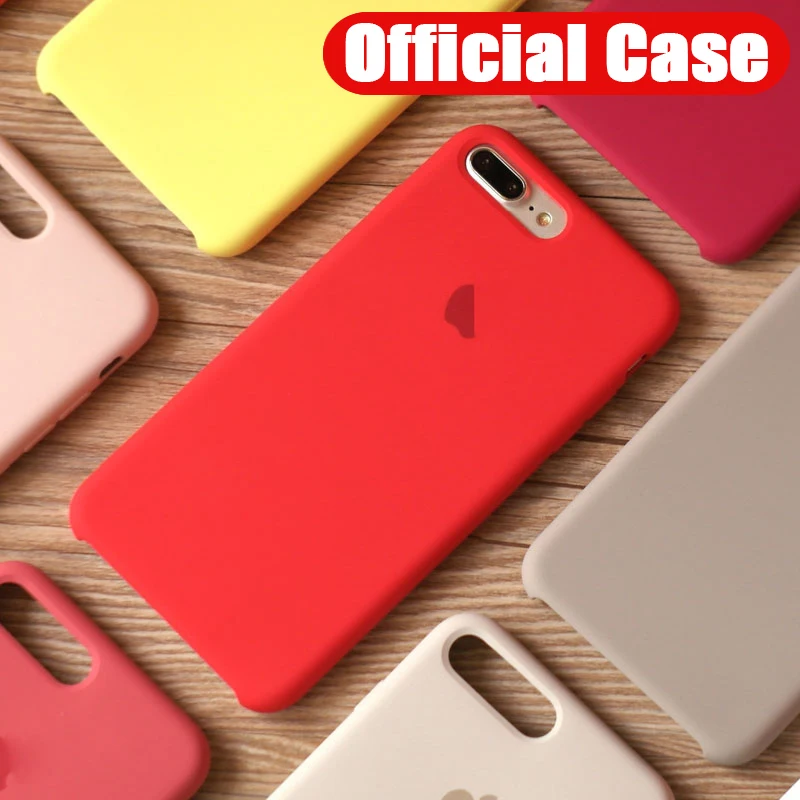 

Premium Original Official Silicone Case for iPhone 11 Pro Max Logo Case with box for iPhone 6s 7 8 Plus XR XS Max logo cases