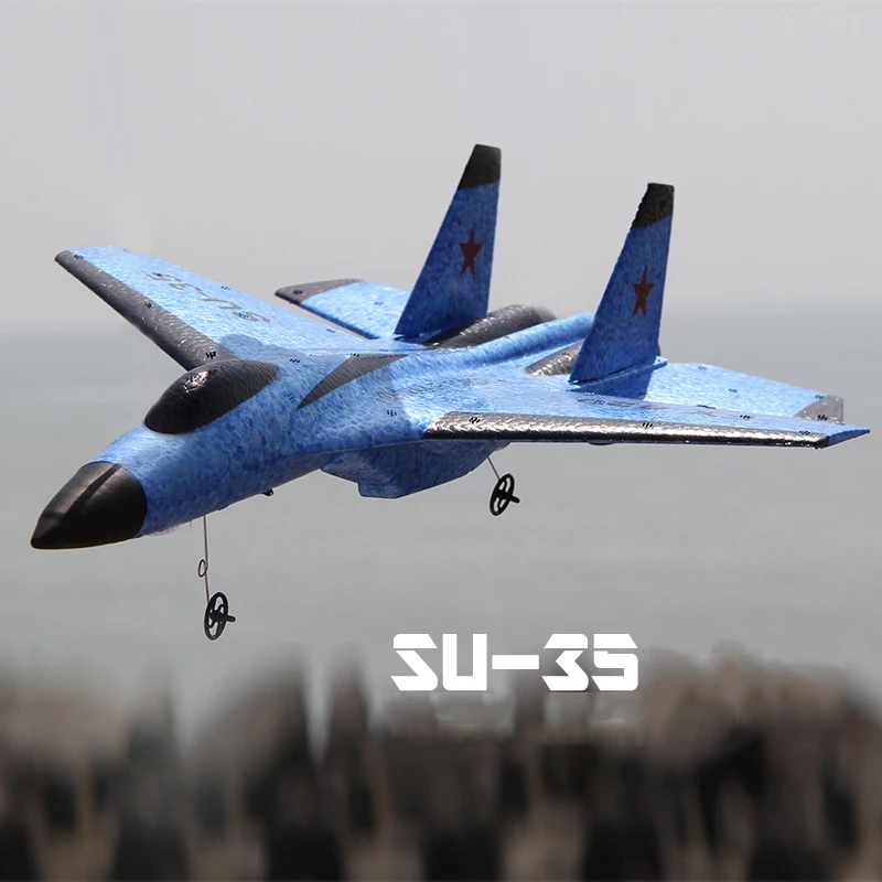 Avião Speed Plane Controle Remoto SU-35 Flexível e À Prova D'água - Alcance  até 120m
