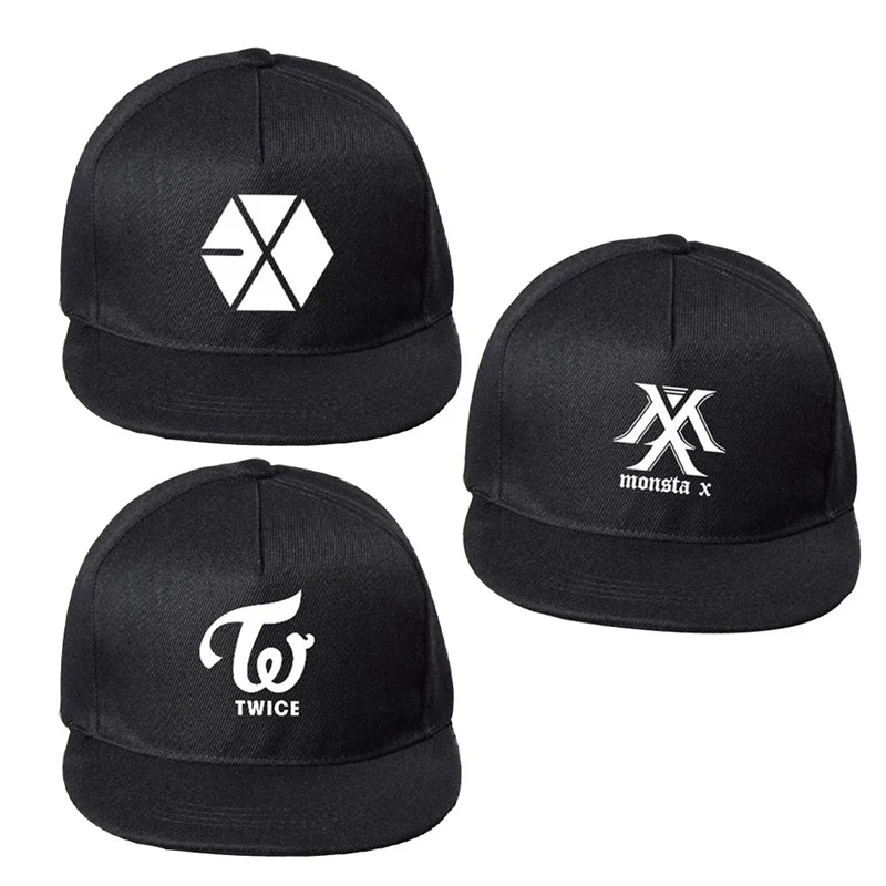 GOT7 EXO шляпа дважды бейсбольная кепка для мужчин SEVENTEEN женщин уличная Кепка с заклепками чулок