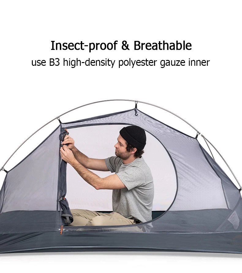 Naturehike Tent Single 1 Person Ultralight Cycling Tent Portable Waterproof Shelter Fishing Beach Outdoor Hiking Camping Tent