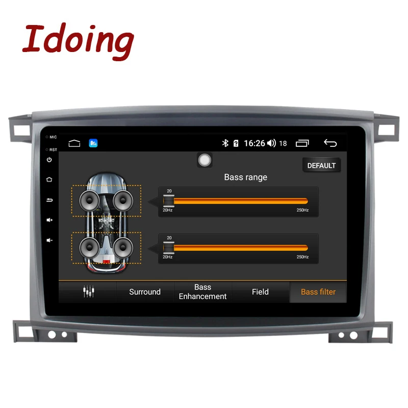 Idoing 10," 4G+ 64G 8 ядерный автомобильный радиоприемник Android 8,1 плеер для Toyota Land Cruiser 100 LC100 Lexus LX470 2005-2007 gps навигация