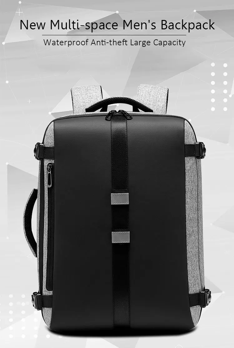 DIENQI Multifunction Backpacks Unisex Laptop 15.6'' Convenient Bagpack Business Commuting Backbag Multi-pocket Backpack Mochila