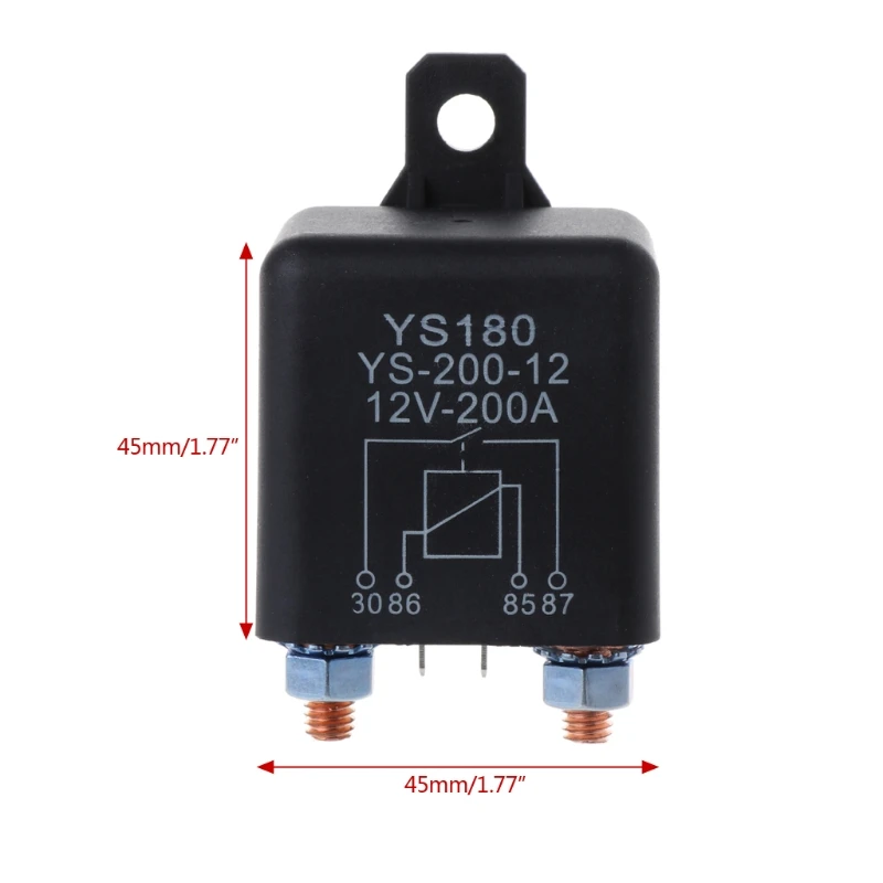 

Drop Shipping 12V 200Amp Start Relay 4Pin Heavy Duty ON/OFF Switch Split Charge Relay For Car