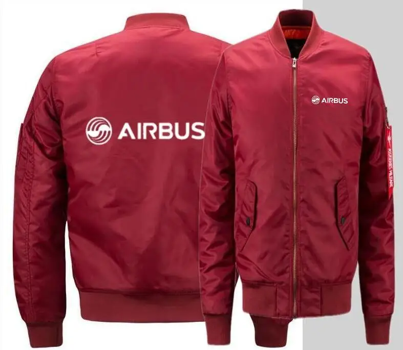 Новая мужская куртка пилота airbus, Толстая теплая куртка на молнии с длинным рукавом airbus, мужская куртка для спорта и отдыха