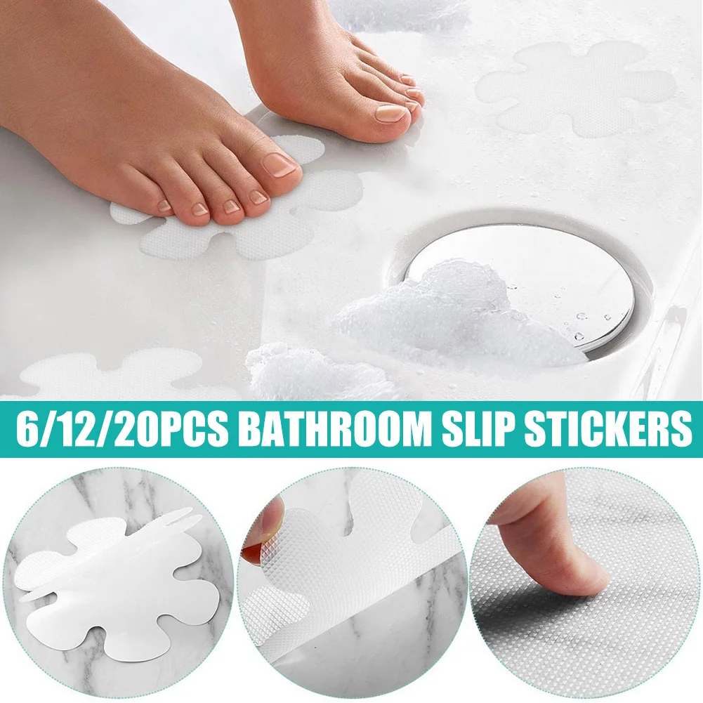 12pcs Anti Slip Sticker Shell Shaped Anti-slip Strips Self-Adhesive Shower  Stickers Safety Tape PEVA Non Slip Bathtub Bathroom - AliExpress