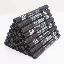 Дешевый оптовый маркер ручка пластик богатый маслянистый черный / красный / синий