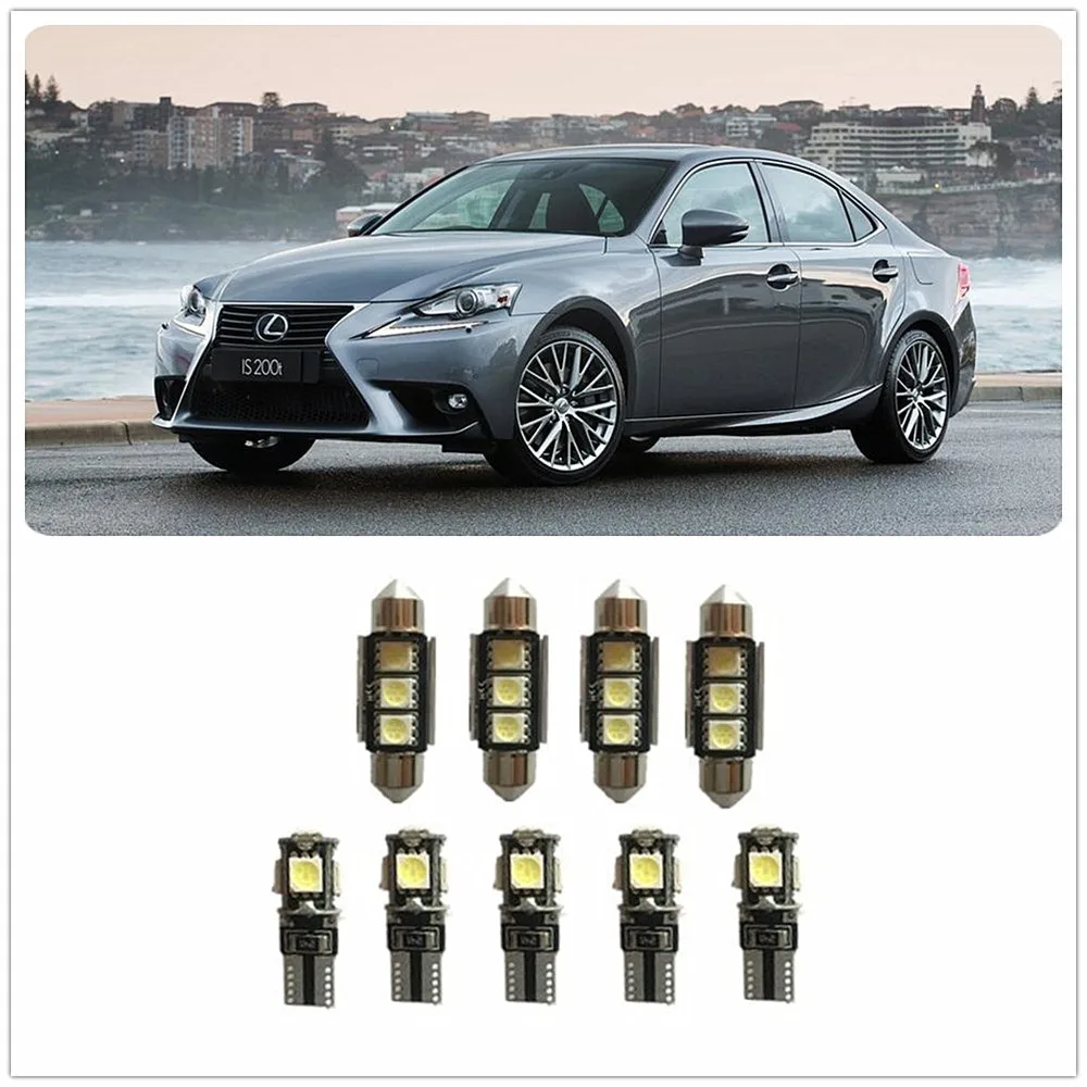 9 шт. Белый светодиодный комплект интерьера для Lexus GS450h GS460 GX460 LS400 LFA GX470 IS350 HS250h IS F