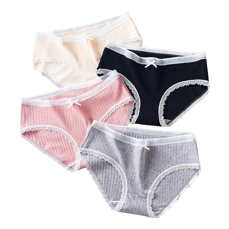 2020 plus size Women panties cotton sexy lingerie female Cute intimate panty underwear ladies underpants solid color gril briefs