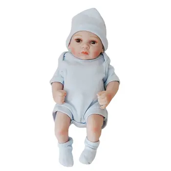 

10cm Baby Silicone Dolls Reborn Dolls Vinyl Simulation Dolls Handmade Reborn Baby Cotton Toy Toddler Soft Dolls Toys for Kid