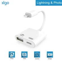 2 в 1 OTG адаптер для Lightning-USB 3 адаптер для камеры OTG кабель конвертер данных для iPhone iPad iPod клавиатура iOS 13 разъем