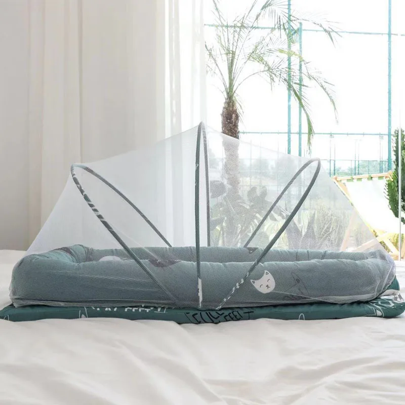 Babynest Newborn Baby Nest Bed Portable Crib Travel Bed Mosquito Net Baby Nestje Baby With Pillow Bumper Cushion Bassinet Lounge