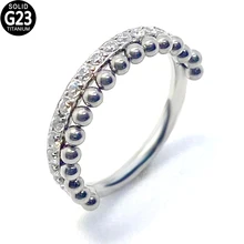 G23 titanio incernierato CZ pavimenta segmento laterale anello al naso cerchio palla setto Clicker labbro orecchio cartilagine Tragus elica Body Piercing gioielli