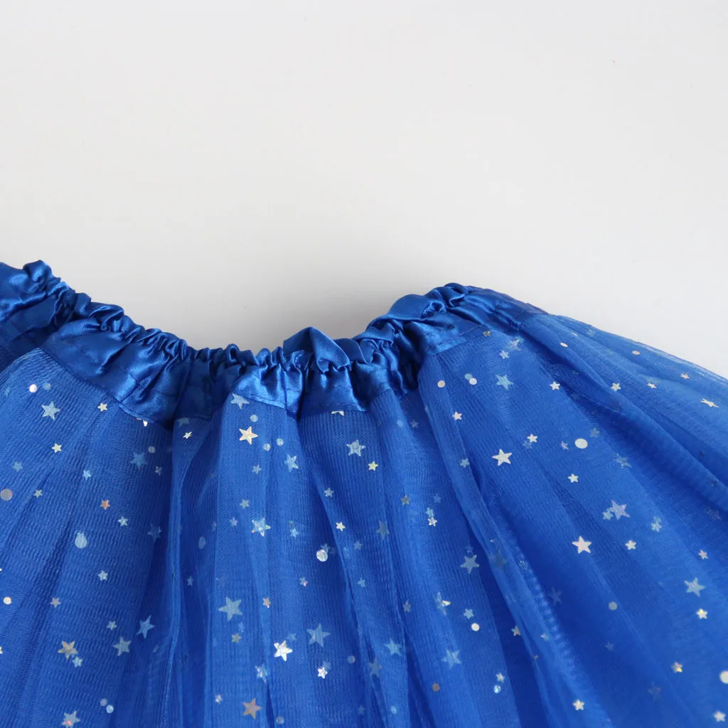 2020 Baby girls fluffy petti skirts tutu Girls Polka Dot Star Sequin Mesh Tutu Skirt Puff Tutu Ballet Girl Skirt