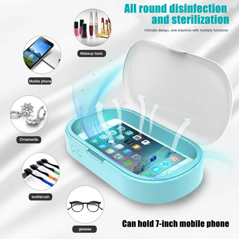 

UV Cell Phone Cleaner UV Light Cleaning Box with USB Interface Suitable for Phones Jewelry Watch Toothbrush JHP-Best