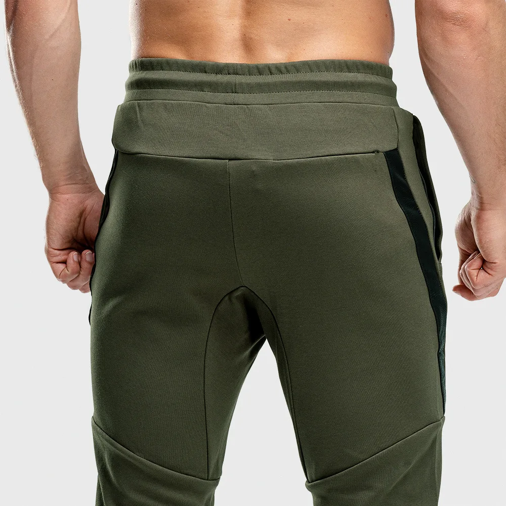 Cotton Casual Pants Men Joggers Slim Sweatpants Training Trousers Male Gym Fitness Apparel Bottoms Running Sport Track Clothing green sweatpants