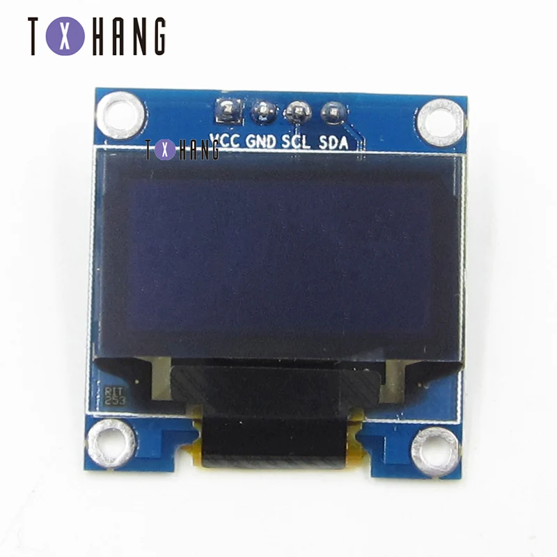 

0.96 inch IIC serial yellow-blue OLED display module 128X64 I2C SSD1306 12864 LCD panel GND VCC SCL SDA 0.96 "compatible