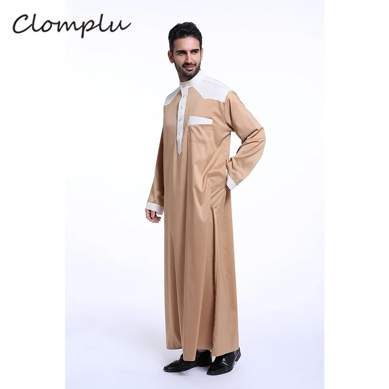 Clomplu abaya jubba tobe мусульманское платье abaya мусульманская одежда для Дубай одежда мусульманская новая разноцветная мусульманская одежда для мужчин