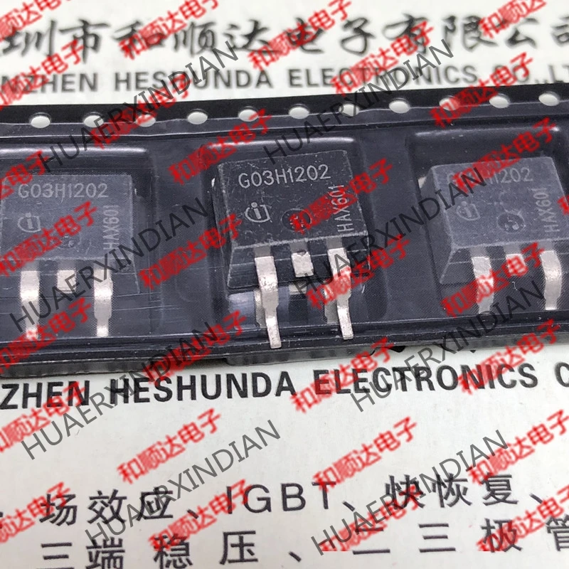 5 шт., новые оригинальные кнопки IGB03N120H2 G03H1202-263 1200V 3A на