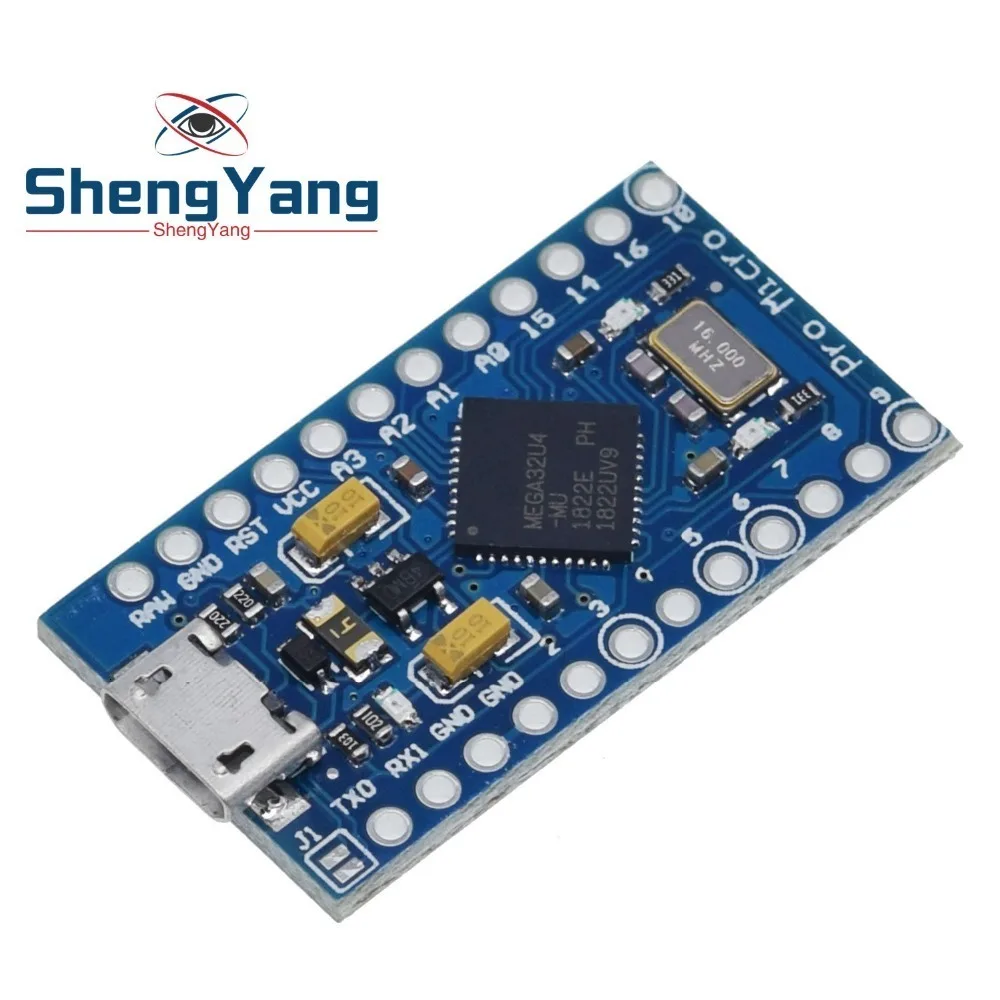 Pro Micro ATmega32U4 5V 16 МГц заменить ATmega328 для Arduino Pro Mini с 2 Row штыревые для Leonardo Mini Usb Интерфейс