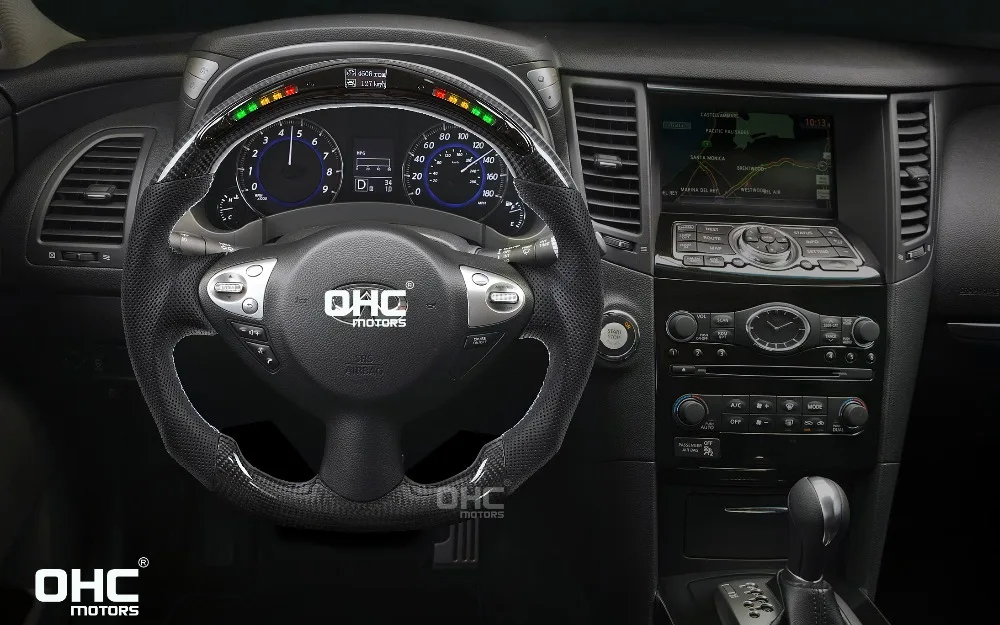 Светодиодный руль из настоящего углеродного волокна совместим с Infiniti G37