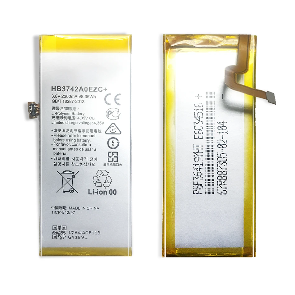 2200 мА/ч, HB3742A0EZC+ Батарея для Huawei Ascend P8 Lite GR3 TAG-L21 L22 L23 L01 L03 L13 ALE-L21 ALE-L23 ALE-L02 UL00 Батарея