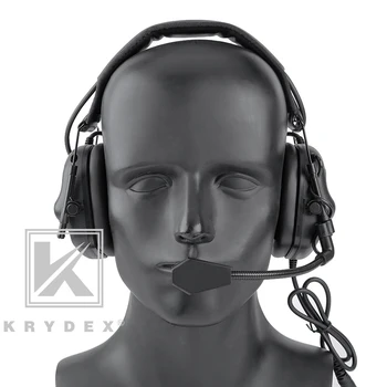 

KRYDEX Tactical Headset With Micphone Peltor Detachable Communication Headphone For Hunting Shooting Outdoor Military Activities