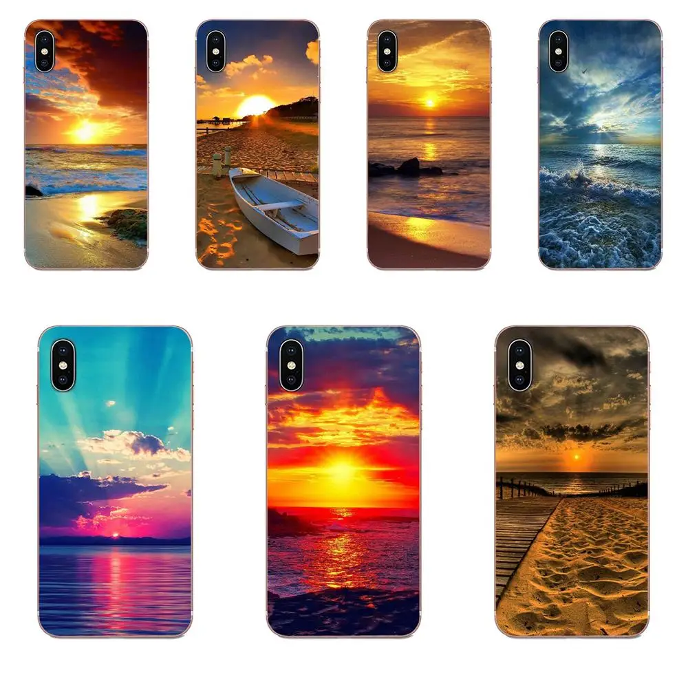Clear Sea Sky Sandy Beach Sunset For Galaxy Note 10 A10E A10S A20S A30S A40S A50S A6S A70S A730 A8S M10S M30S Lite Plus | Мобильные