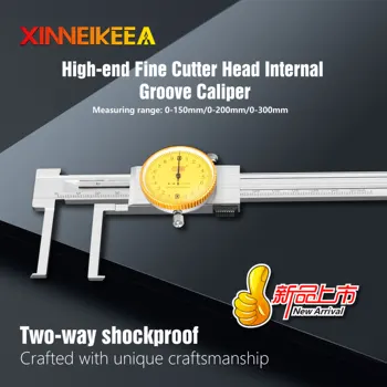 

Stainless Steel Caliper High-end Boutique Measuring Tools Pointed Inner Hook Groove Caliper With Watch Caliper Measuring Tool