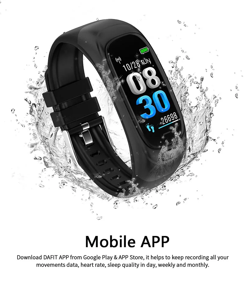 FGHGF CES12 32G private U disk smart bracelet step counter intelligent remind heart rate health monitoring step waterproof