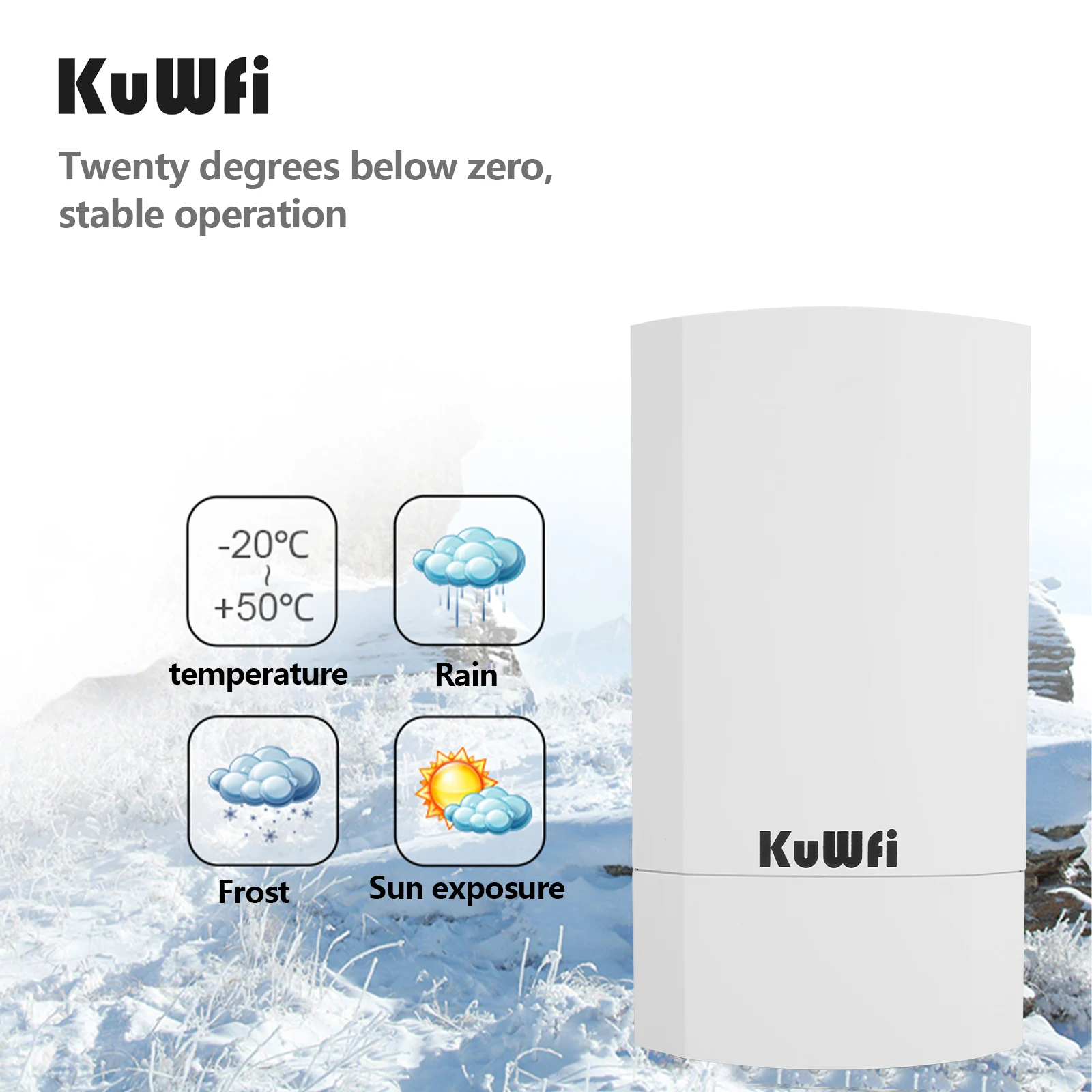 KuWFi 300Mbps Wireless Bridge Router Outdoor 2.4G 1KM Wireless Repeater/Wifi Signal Amplifier Wifi Extender For Camera 32users