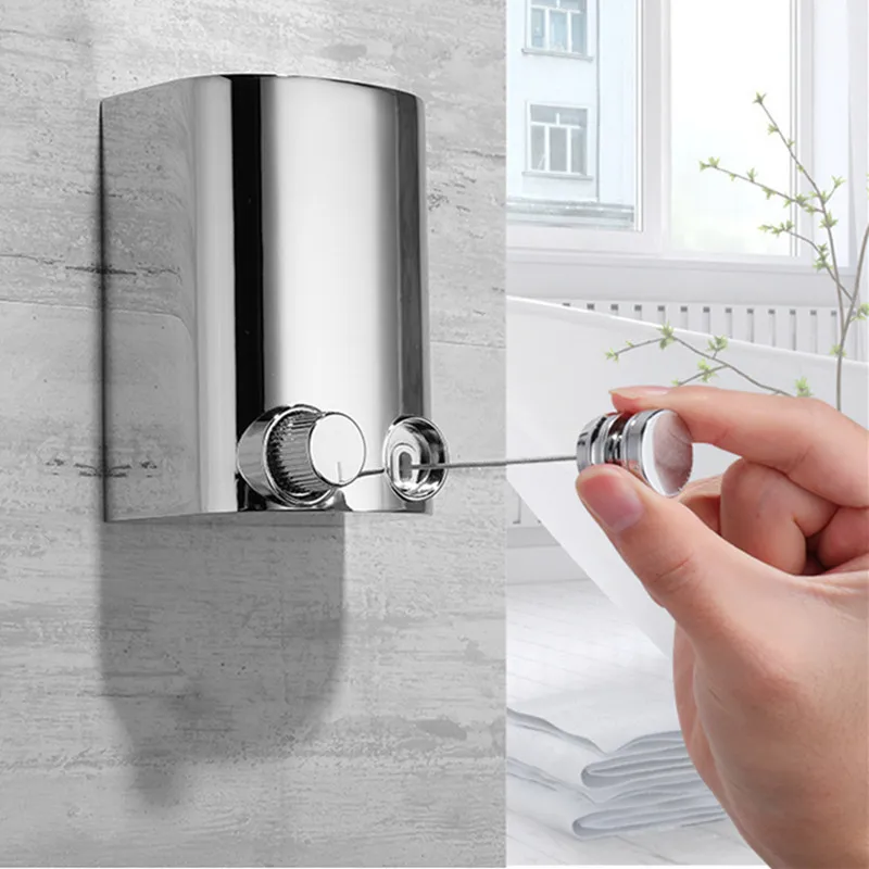 Retractable Clothes Line Dryer Home Laundry Hanger Clothesline Portable Aliexpress