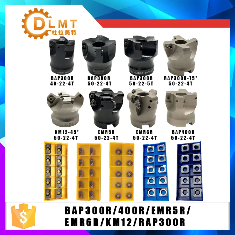 BAP400R BAP300R EMR5R EMRW6R KM12 RAP300R 40 50 22 4T 5T 6T APMT1135 1604 SEKT1204 Milling holder For Milling cutter Machine