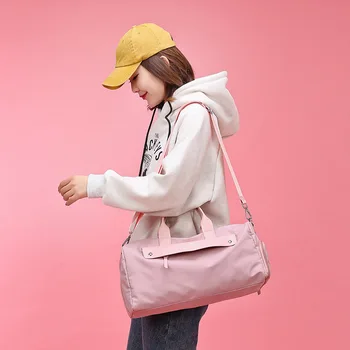 

2020 new fitness bag female portable yoga bag large capacity short-distance luggage bag weekend bag