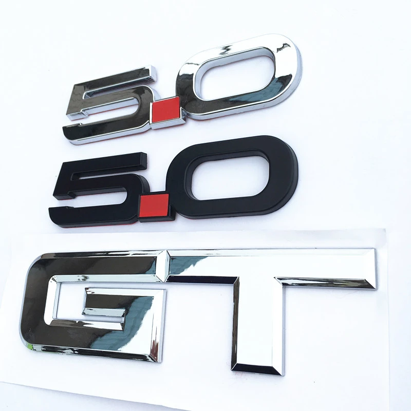 Автомобильный Стайлинг хит 5 0 GT эмблема хромированная задняя часть автомобиля