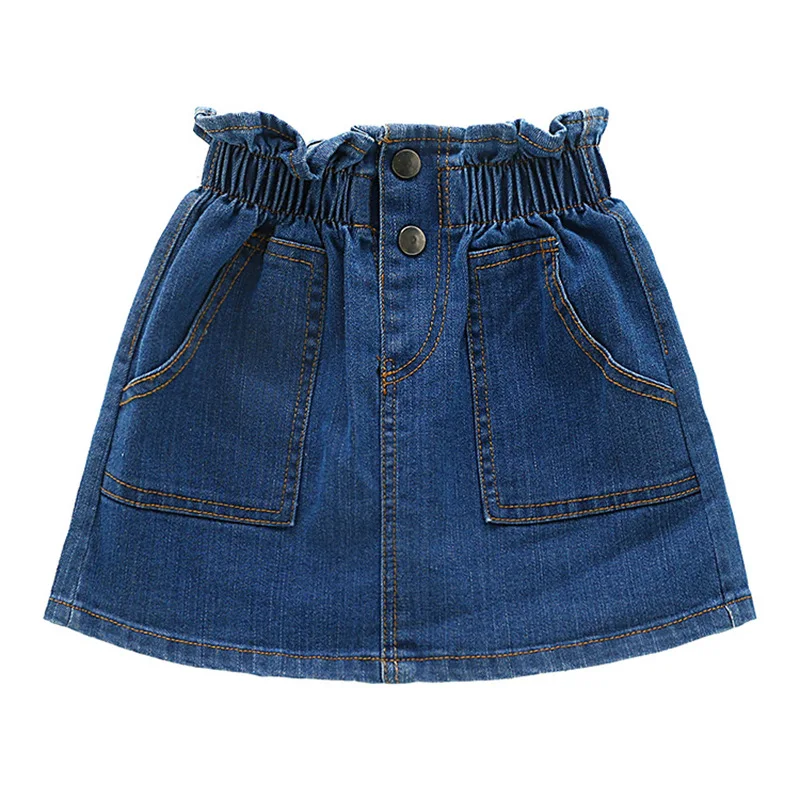 

Girl Skirts Baby girl Clothes Children Skirt Jeans Skirt Culottes Short Girls 2019 New Style Children's Korean Jeans casual