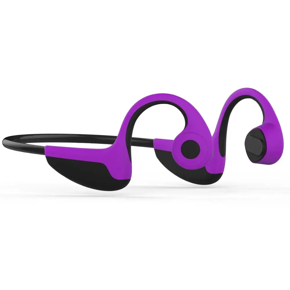 Новинка Bluetooth 5,0 Z8 беспроводная гарнитура с костной проводимостью Спорт на открытом воздухе гарнитура микрофон коробка - Цвет: purple