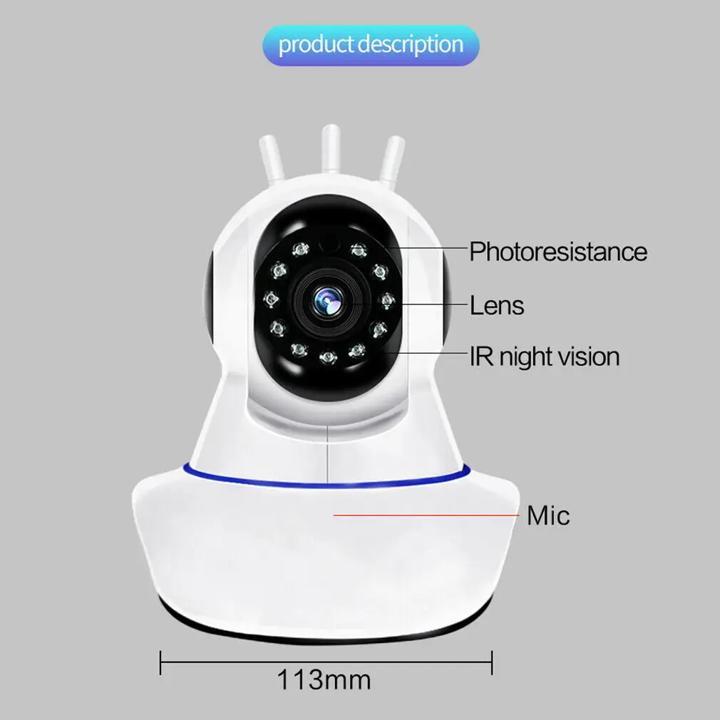 1080P WiFi ip-камера домашняя видеоняня для детей умная собака CCTV CAM ночного видения