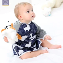 Elinfant, длинный рукав, нагрудник, водонепроницаемый, нагрудник для младенцев и малышей, с карманом, светильник, вес, нагрудник, моющийся, один размер, нагрудник для кормления