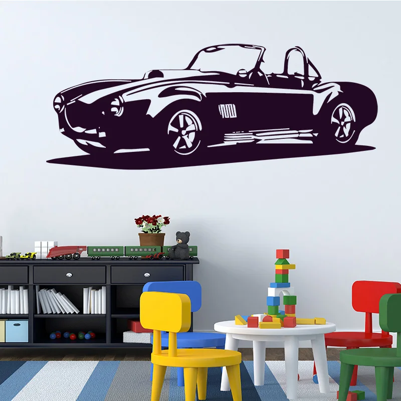 Morden Creative Car Wall Sticker for Kids Bedroom Accessories Removeable Wall Decals Waterproof