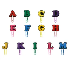 1 шт. заглавные буквенные закладки для книг, цветные алфавитные закладки от А до М, скрепки для школы, офиса, лучший подарок для детей