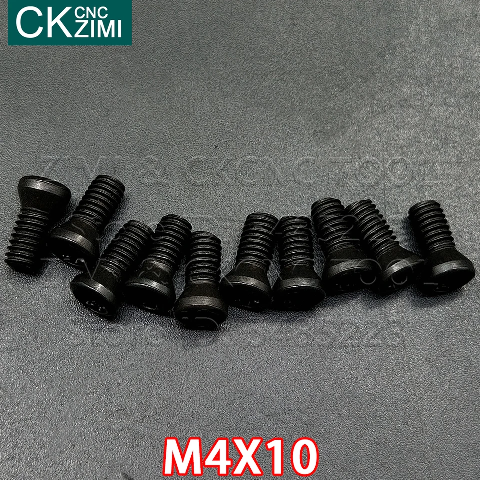 10 Viti Torx M4 X 12mm In Acciaio Grado 12.9 Per Inserti CNC - Testa Tonda - CK-CNC