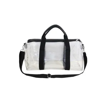 

Transparent Short Trip Travel Bag Women's Hand Travel Duffel Bag Men's Large Capacity Lightweight Waterproof Sports Gym Bag-
