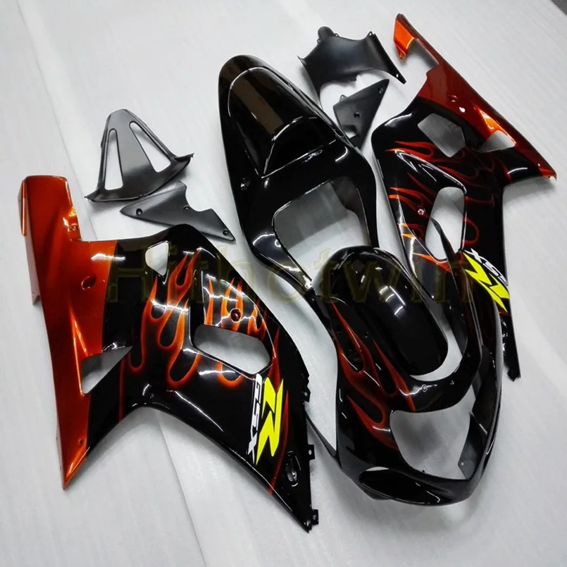 Пользовательский капот мотоцикла для GSX-R600750 2001-2003 K1 ABS пластик обтекатель литья под давлением синий - Цвет: B