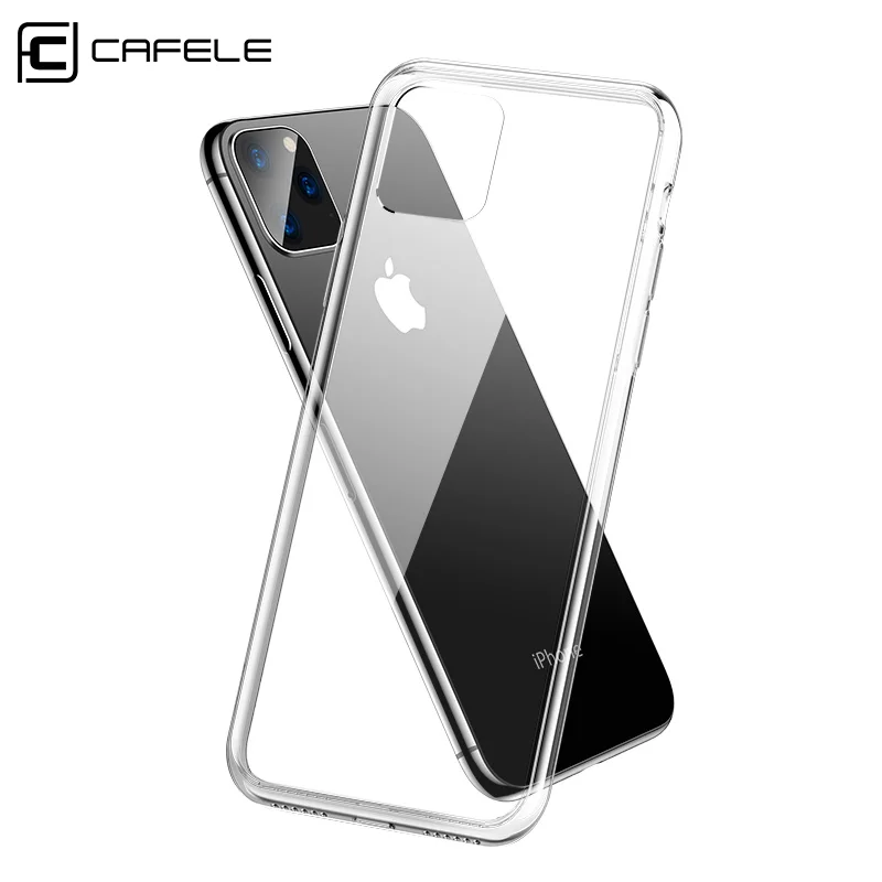 for iphone 11 Pro Cafele TPU прозрачный чехол для телефона для iphone 11 Pro Max чехол кристально чистый мягкий чехол для телефона чехол для iphone 11 против отпечатков пальцев - Цвет: for iphone 11 Pro