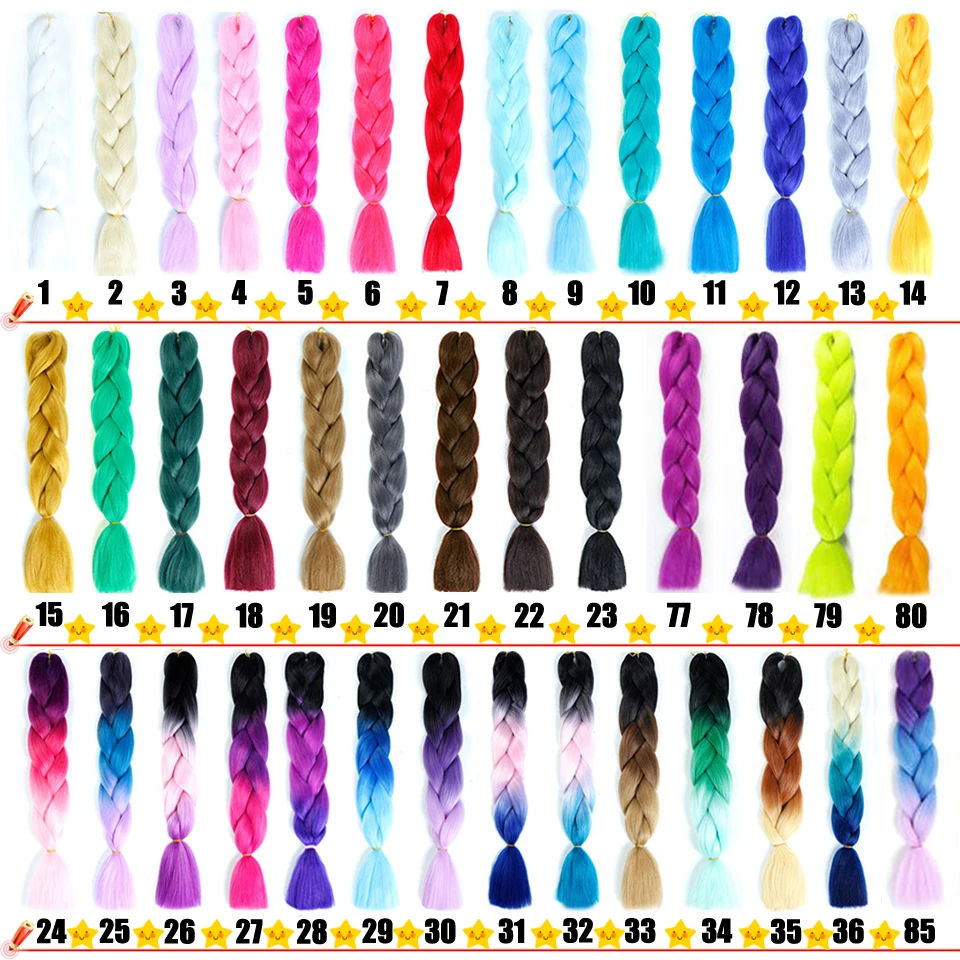 Вязанные крючком косички, длинные волосы, Омбре, фиолетовый, синтетические, огромные, плетеные волосы, повязки на голову, розовые волосы для наращивания, аксессуары для волос для девочек