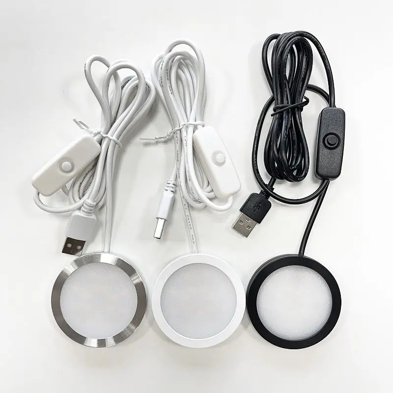 etrnLED USB 5V LED Under Cabinet Puck Light Display Case Shelf Counter Lighting Caravan Camper Motorhome Interior Spot Lamp 3W led strip light led cabinet light under cabinet light led cabinet lights