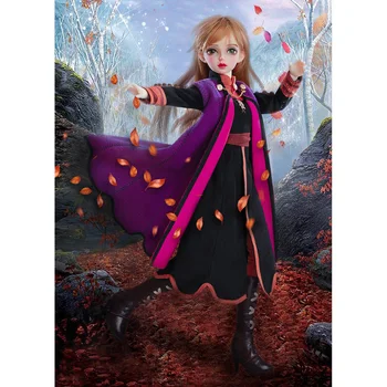 

1/4 Ball Joint Dolls Costume Wig Set Pink Skin Doll Toy With Makeup And Brown Eyes Fashion kids Educational Toys Birthdaty Gifts